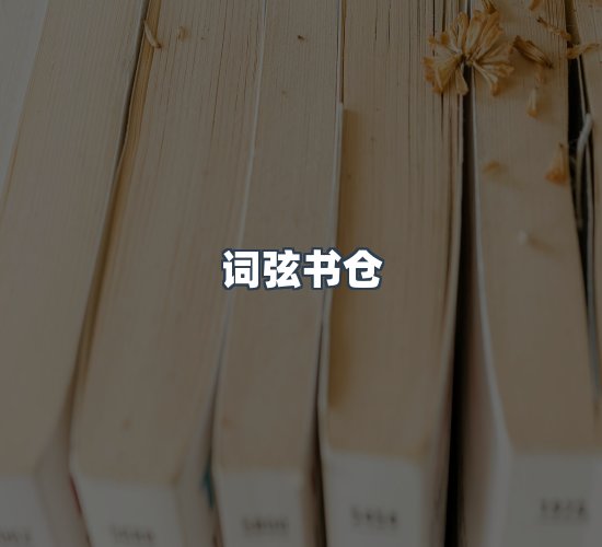 关于词弦书仓